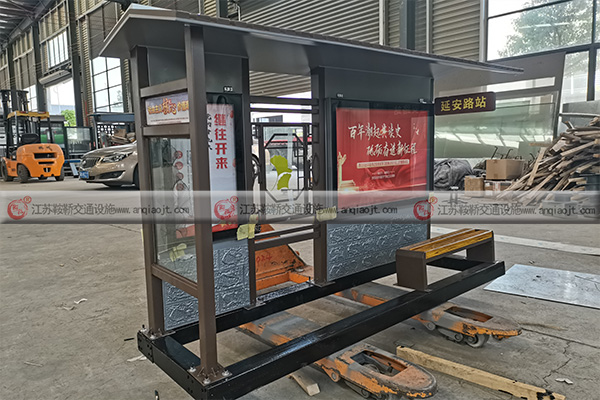 浙江杭州公交候車亭投標樣品展示