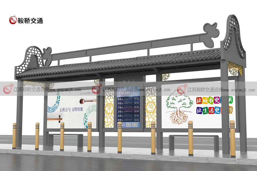 仿古公交站臺廠家價格AN9019